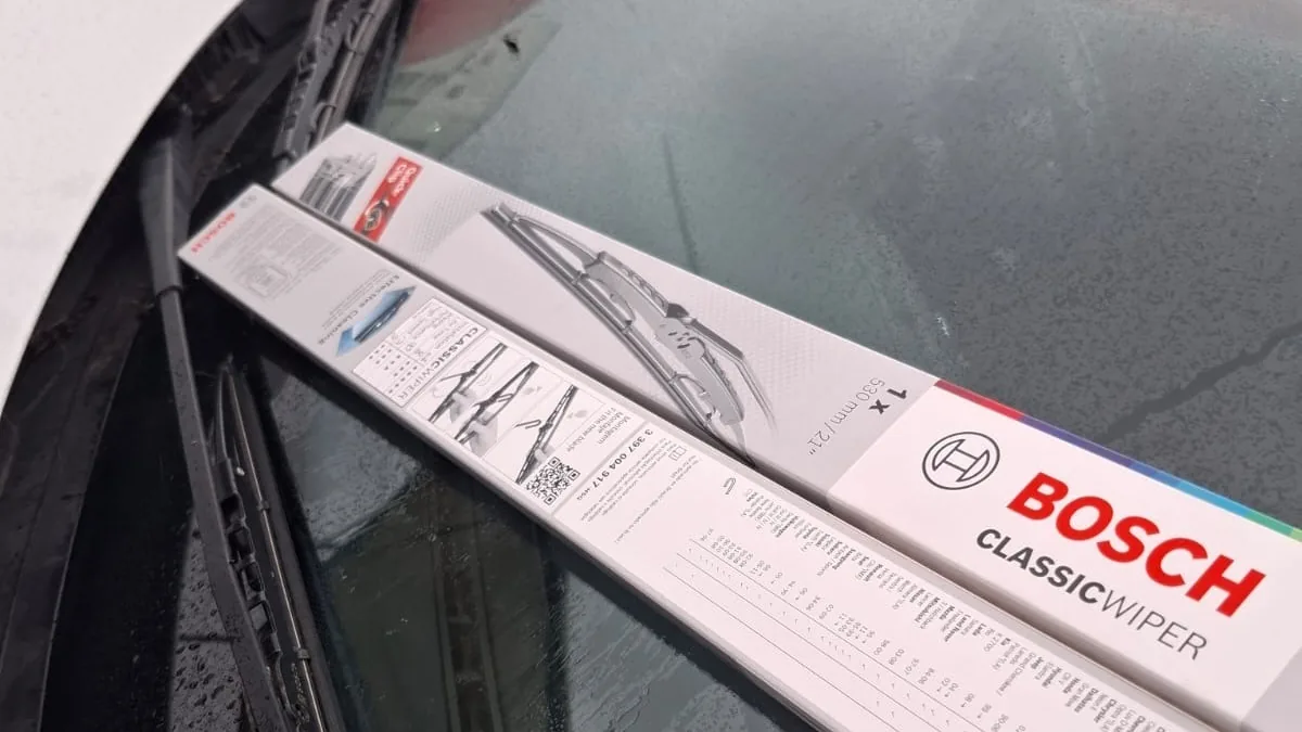 Windscreen wiper blades ready for fitting at Fangio Auto Hermanus