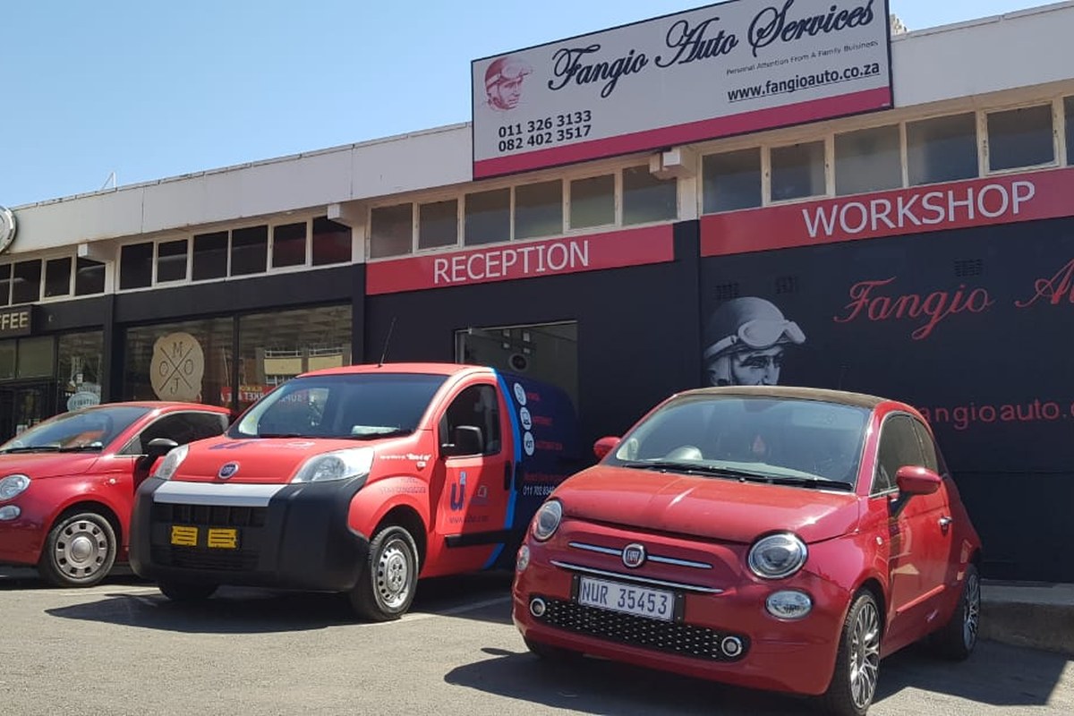 fiat 500 mechanic near me at Fangio Auto Service Randburg workshop
