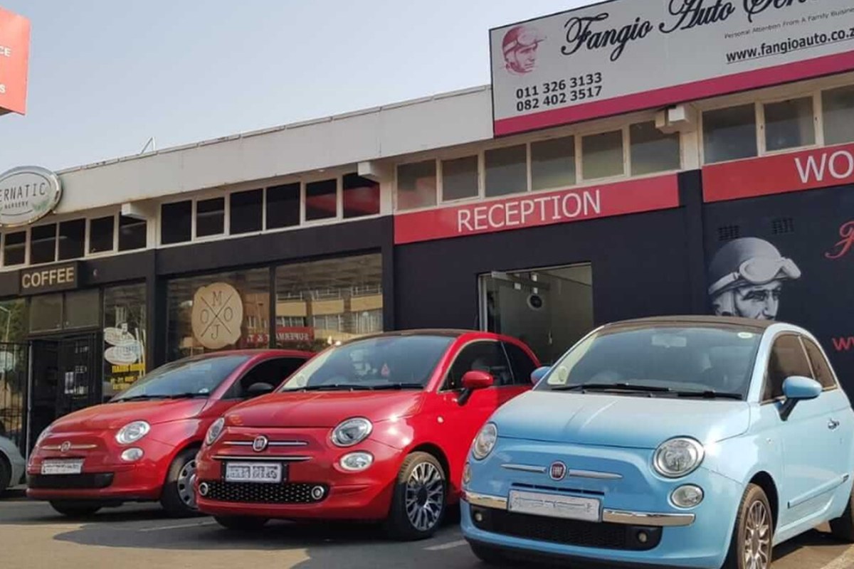 fiat mechanic near me at Fangio Auto Service Randburg workshop