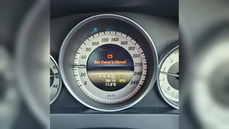 Mercedes C180 Battery Warning: What the Charging Light Really Means