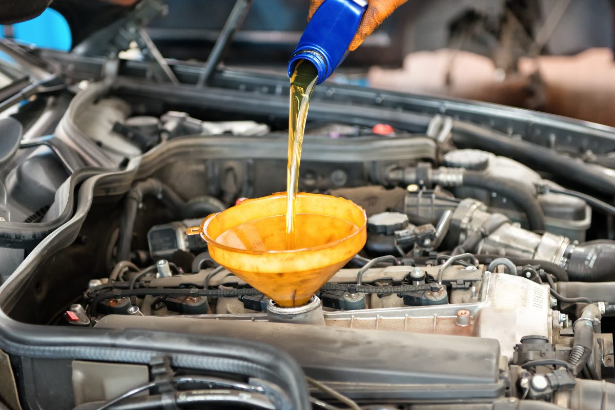 oil change service at Fangio Auto Service Randburg workshop